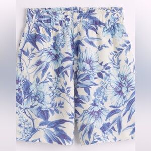 Linen-blend Pull-on Shorts